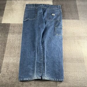 Wrangler Carpenter Jeans Mens Size‎ 40X30 Workwear Blue Denim